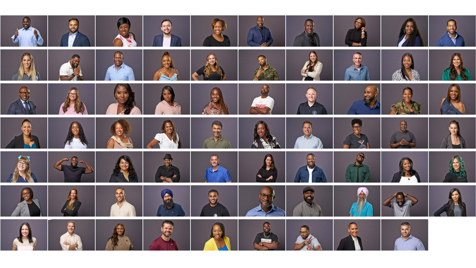 Gallery of professional attendee headshots at a trade show